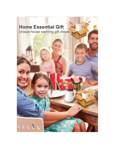 Juego de 2 Jarras de Cerámica Nucookery 240 ml Blancas