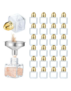 24 Shakers de Sal y Pimienta JOUTYFOR Vidrio Dorado 14.2g