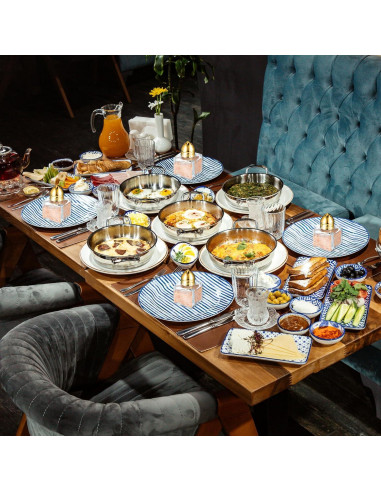 24 Shakers de Sal y Pimienta JOUTYFOR Vidrio Dorado 14.2g