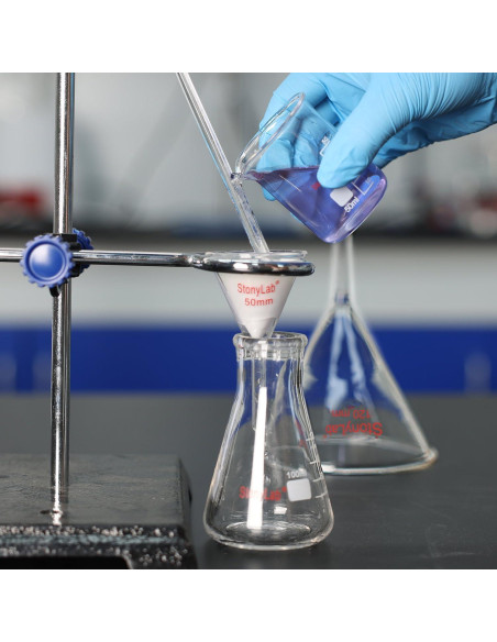 Set de embudos de vidrio StonyLab 4 piezas 50-120 mm
