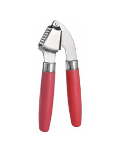 Prensa de Ajo Acero Inoxidable Amber & Sean 19.5 cm Rojo