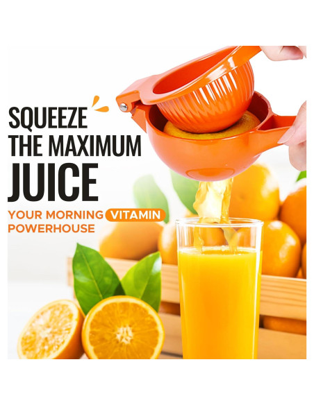 Exprimidor Manual de Cítricos Zulay Kitchen Naranja 0.5L