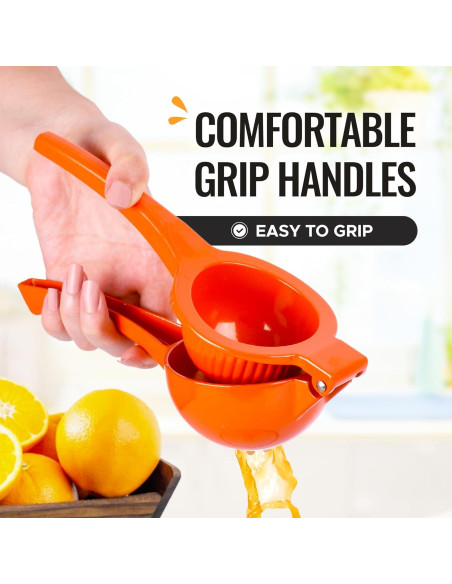 Exprimidor Manual de Cítricos Zulay Kitchen Naranja 0.5L