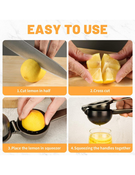 Exprimidor de Limón AGIgear KP3011 Acero Inoxidable Gris