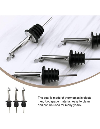 3 Tapones Vertedores Automáticos DALIweigo para Botellas