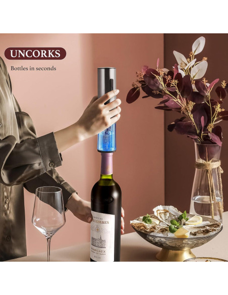 Juego de abridor de vino eléctrico BreezeSound 6 en 1 Juego de abridor de vino eléctrico BreezeSound 6 en 1