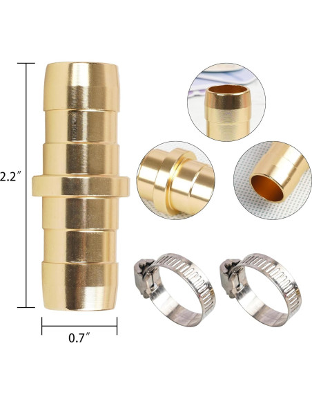 Kit de Reparación de Manguera Hourleey 4 Piezas Aluminio