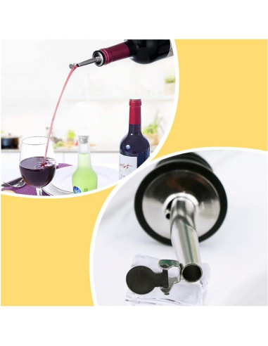 3 Tapones Vertedores Automáticos DALIweigo para Botellas