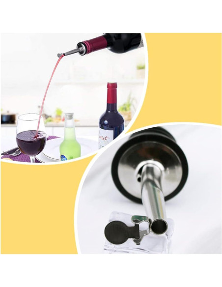 3 Tapones Vertedores Automáticos DALIweigo para Botellas