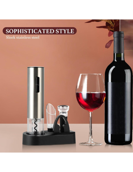 Juego de abridor de vino eléctrico BreezeSound 6 en 1 Juego de abridor de vino eléctrico BreezeSound 6 en 1