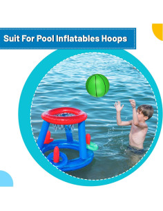 Mini baloncesto Umnodobn 12,7 cm PVC 4 PCS con bomba 2