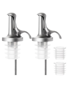 Vertedores de Botellas de Licor 2 Piezas Lu-lupour Acero Inoxidable