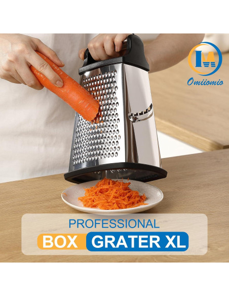 Rallador de Queso Profesional OIM OMIIOMIO Acero Inoxidable XL Rallador de Queso Profesional OIM OMIIOMIO Acero Inoxidable XL