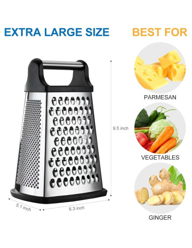 Rallador de Queso Profesional OIM OMIIOMIO Acero Inoxidable XL