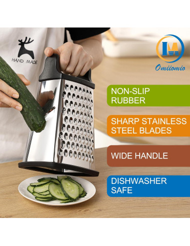 Rallador de Queso Profesional OIM OMIIOMIO Acero Inoxidable XL