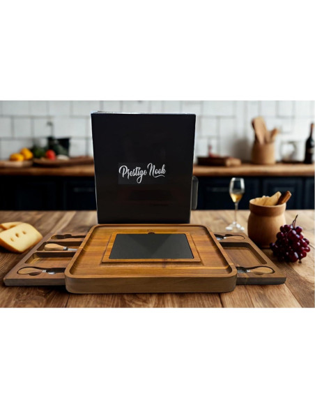 Tabla de Charcutería Prestige Nook de Madera Acacia 37.8x33.7cm
