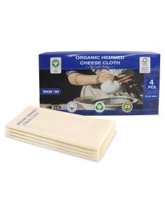 Paños de Queso de Algodón Orgánico Comfort 50.8x50.8cm - 4 Piezas