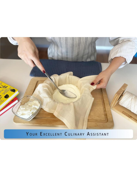 Paños de Queso de Algodón Orgánico Comfort 50.8x50.8cm - 4 Piezas