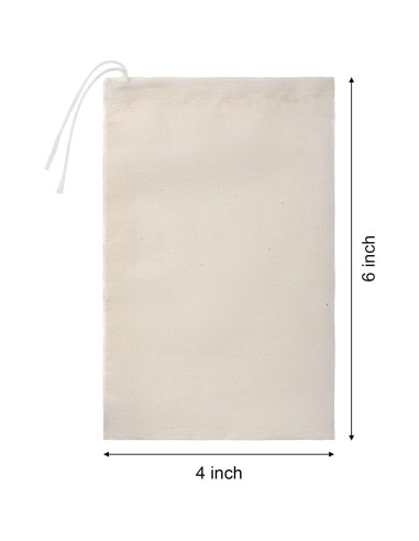 Bolsas de Tela Reutilizables Boao 50 Pcs 10x15 cm para Té y Café
