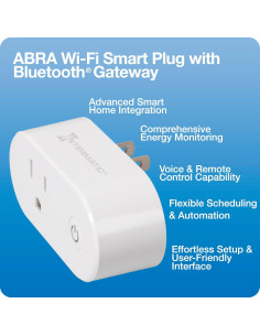 Enchufe Inteligente Intermatic ABRA WiFi y Bluetooth - Control Voz 2