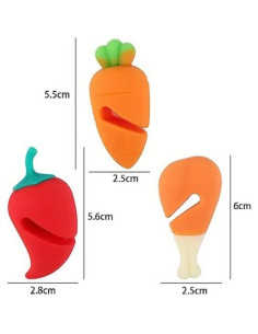 Set de 3 Soportes de Tapa de Olla de Silicona Veloshine 2