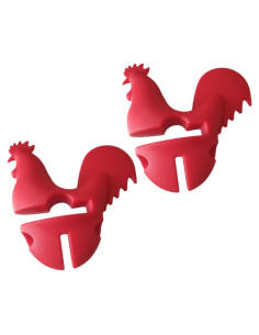 Garneck Soporte de Tapa de Olla de Silicona - 2 Piezas Antidesbordamiento