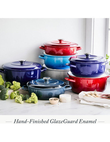 Olla Holandesa Merten & Storck 5.3QT Hierro Enameled Gris Nube