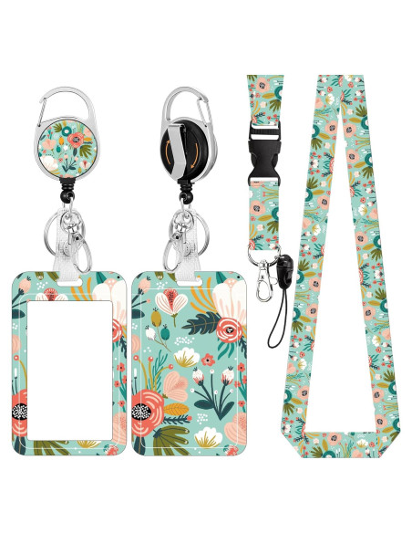 Porta Credencial ID UTGYRRIK con Cordón y Carrete Retráctil Porta Credencial ID UTGYRRIK con Cordón y Carrete Retráctil