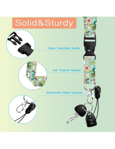 Porta Credencial ID UTGYRRIK con Cordón y Carrete Retráctil