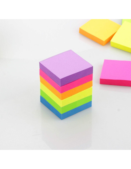 Notas Adhesivas Early Buy 5x5 cm 12 Blocs 100 Hojas 6 Colores