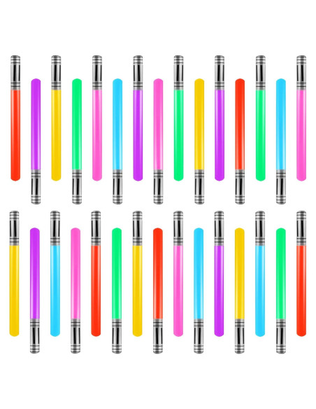 30 Piezas Sable de Luz Inflable Cotiny 100 cm 6 Colores
