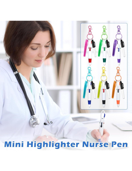 Juego de 6 bolígrafos mini para enfermeras GANZHOUYILAN Juego de 6 bolígrafos mini para enfermeras GANZHOUYILAN