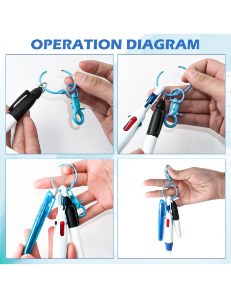 Juego de 6 bolígrafos mini para enfermeras GANZHOUYILAN Juego de 6 bolígrafos mini para enfermeras GANZHOUYILAN