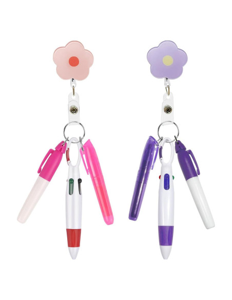 Set de Accesorios para Enfermeras Uaimvie - 2 Paquetes Rosa y Púrpura