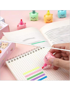 Marcadores Fluorescentes en Forma de Oso MAGICLULU 6 Pcs 2