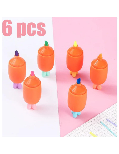 Set de 6 Marcadores de Carrotas JOMPENS Multicolor 7.5cm