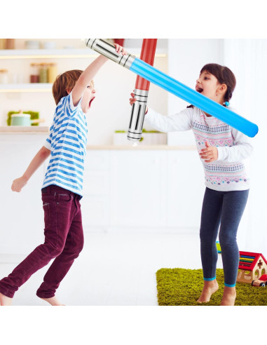 30 Piezas Sable de Luz Inflable Cotiny 100 cm 6 Colores