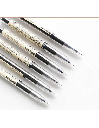 Bolígrafos de Gel BEMLP 0.35mm Ultra Fina 12 Piezas Negro