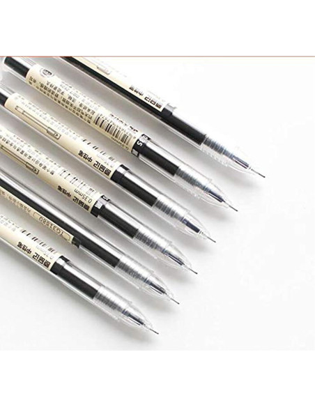 Bolígrafos de Gel BEMLP 0.35mm Ultra Fina 12 Piezas Negro