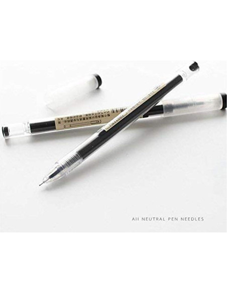 Bolígrafos de Gel BEMLP 0.35mm Ultra Fina 12 Piezas Negro