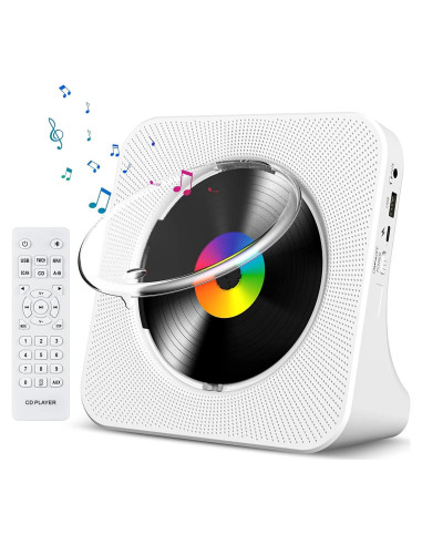 Reproductor de CD Gueray G906 Blanco Bluetooth HiFi USB