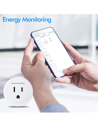 Enchufe Inteligente Smarthentic WiFi Control por Voz 2 Pzs
