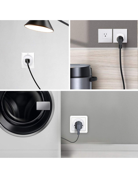 Enchufe Inteligente Smarthentic WiFi Control por Voz 2 Pzs