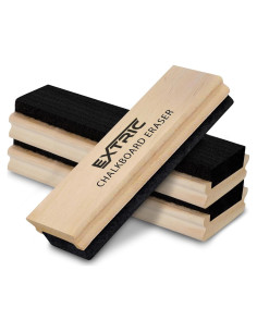 Borradores de Pizarra EXTRIC - Paquete de 3 con Fieltro Premium