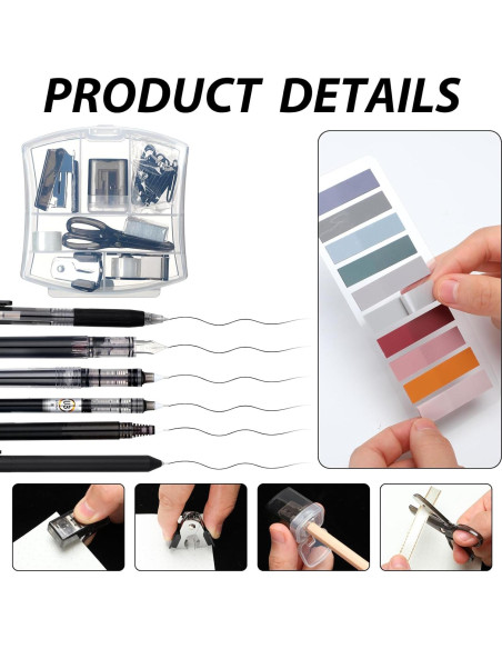 Kit de Suministros de Oficina Colarr - Grapadora, Tijeras y Más