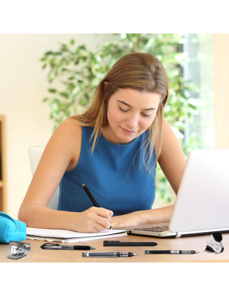 Kit de Suministros de Oficina Colarr - Grapadora, Tijeras y Más