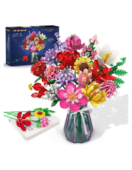 HOGOKIDS Set de Construcción Ramo de Flores 1413 Piezas HOGOKIDS Set de Construcción Ramo de Flores 1413 Piezas