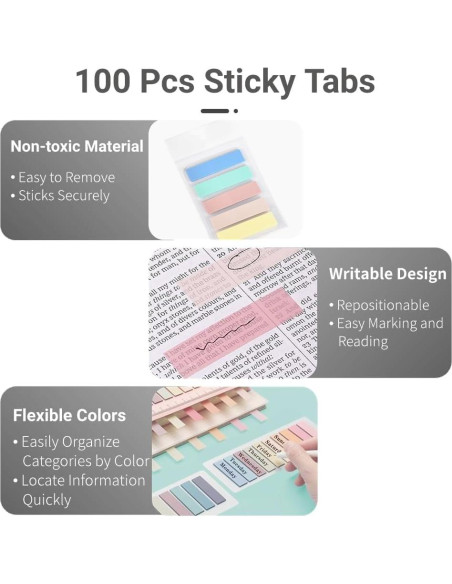 Marcadores de Libros Divertidos Genéricos de Acero Inoxidable