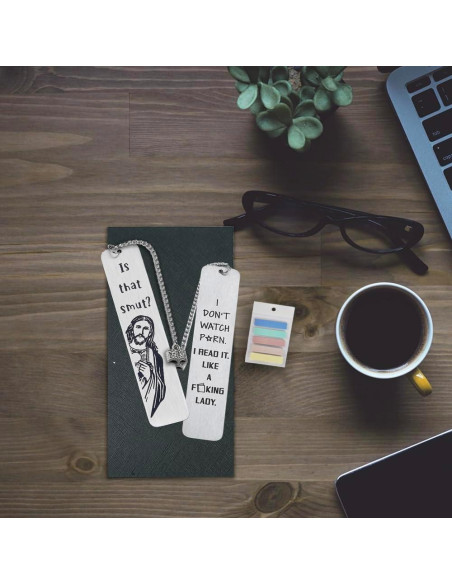 Marcadores de Libros Divertidos Genéricos de Acero Inoxidable
