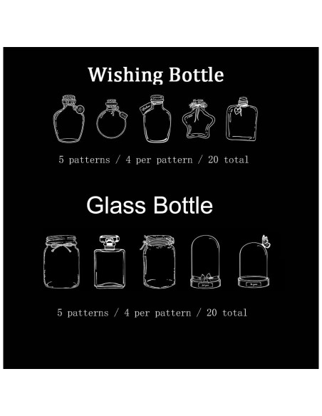 Marcador de Página Grande DEARPIH 40PC Flor Transparente